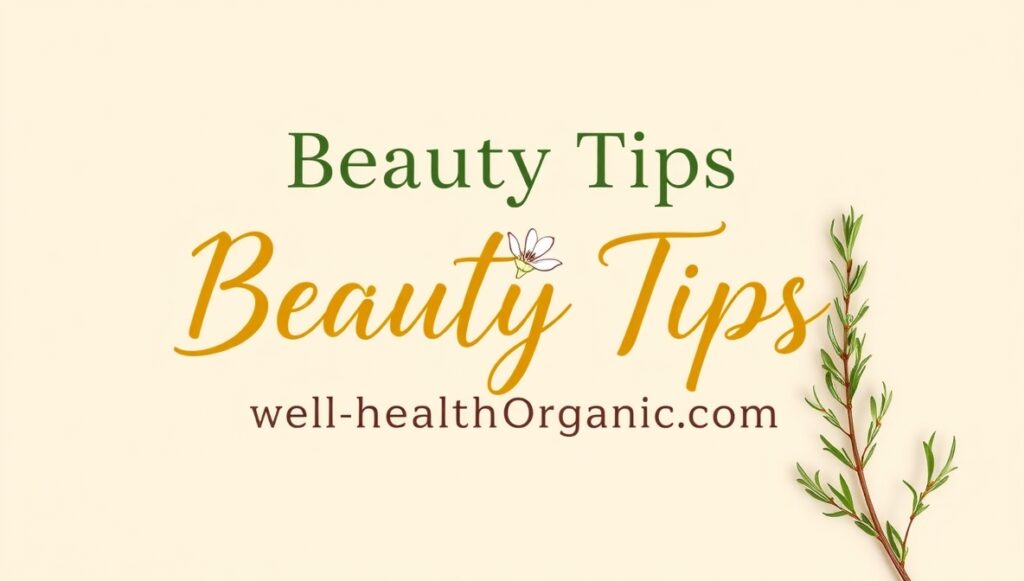 beauty tips - well health organic.com